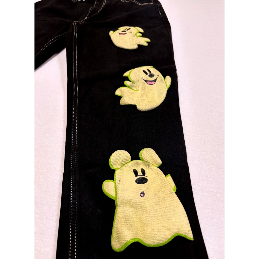 Disney Her Universe Mickey Minnie Mouse Ghost Glow In The Dark Black Jeans 31 - Picture 3 of 10
